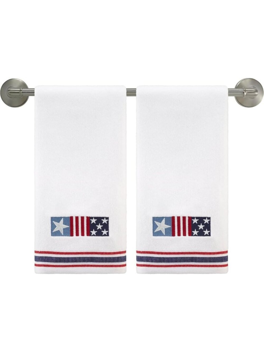 Soft & Absorbent Embroidered Hand Towels - 2 Pack Luxury Towel Set